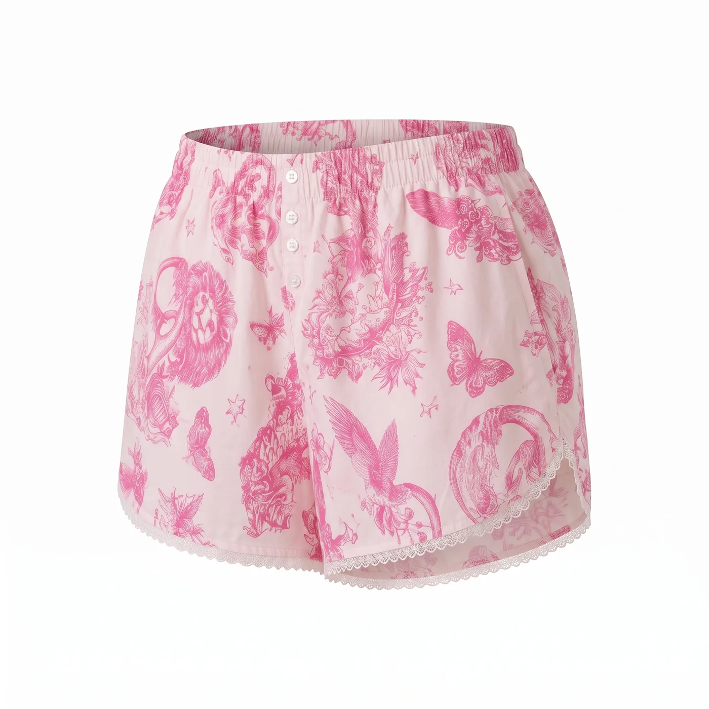 Boxer Tela Blanco con Leon 2