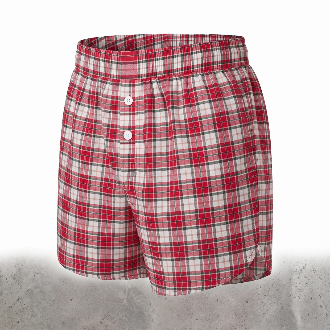 Boxer Tela Escoces Rojo 2