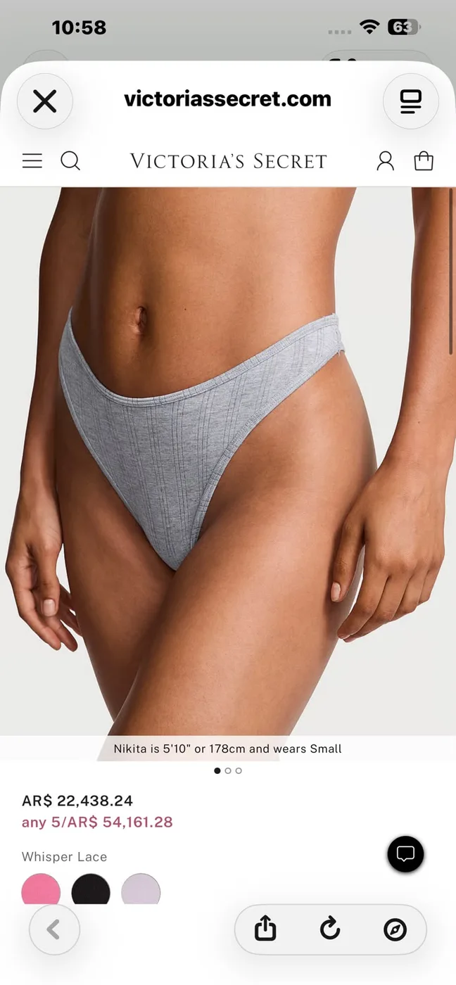 VS Ultra Fine Modal High - Leg Scoop Thong