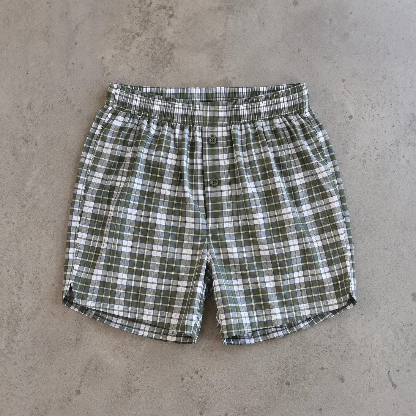 Boxer Tela Escoces Verde Claro