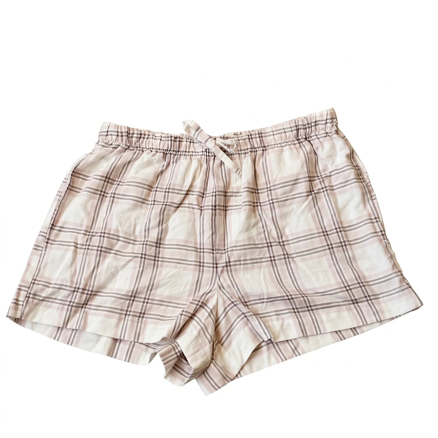 Boxer Tela Escoces Beige