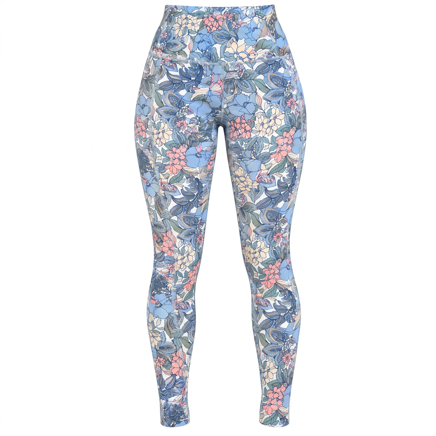 Calza Larga Tahari Sport Floral Celeste 2