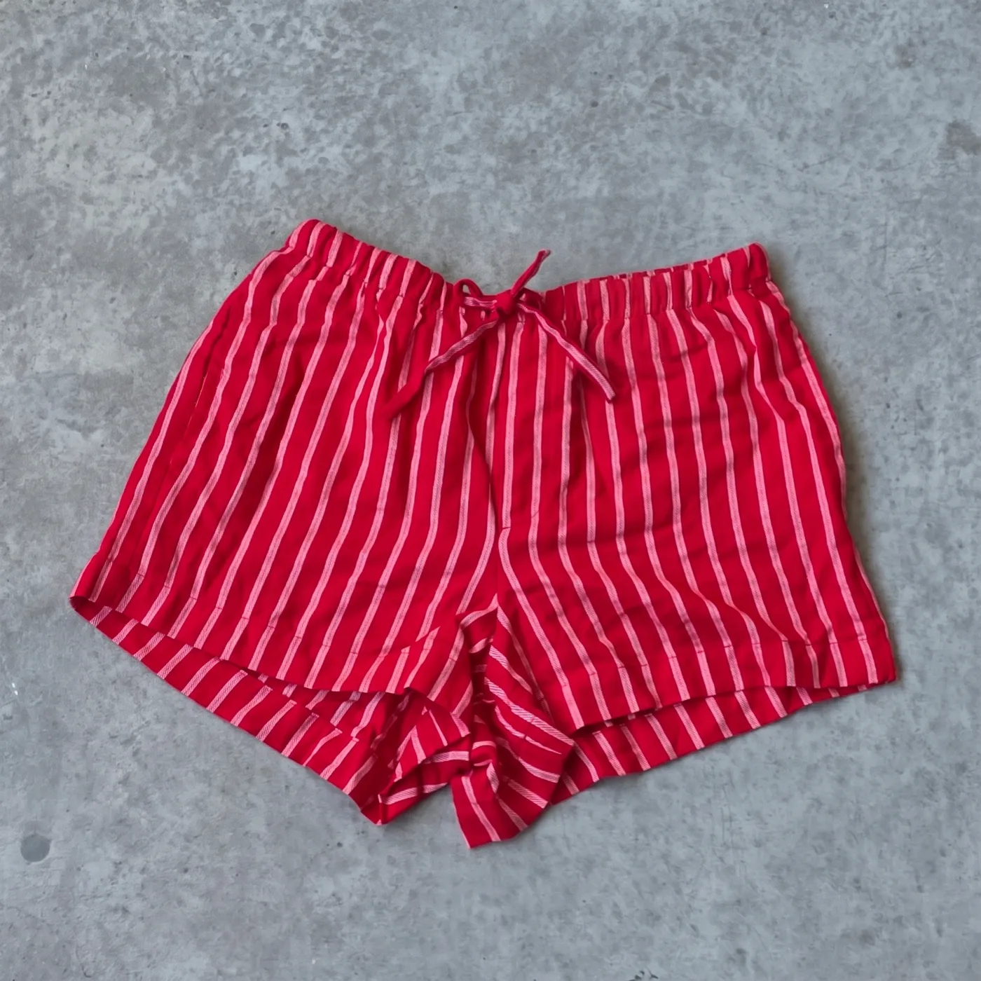 Boxer Tela Rojo Rayados