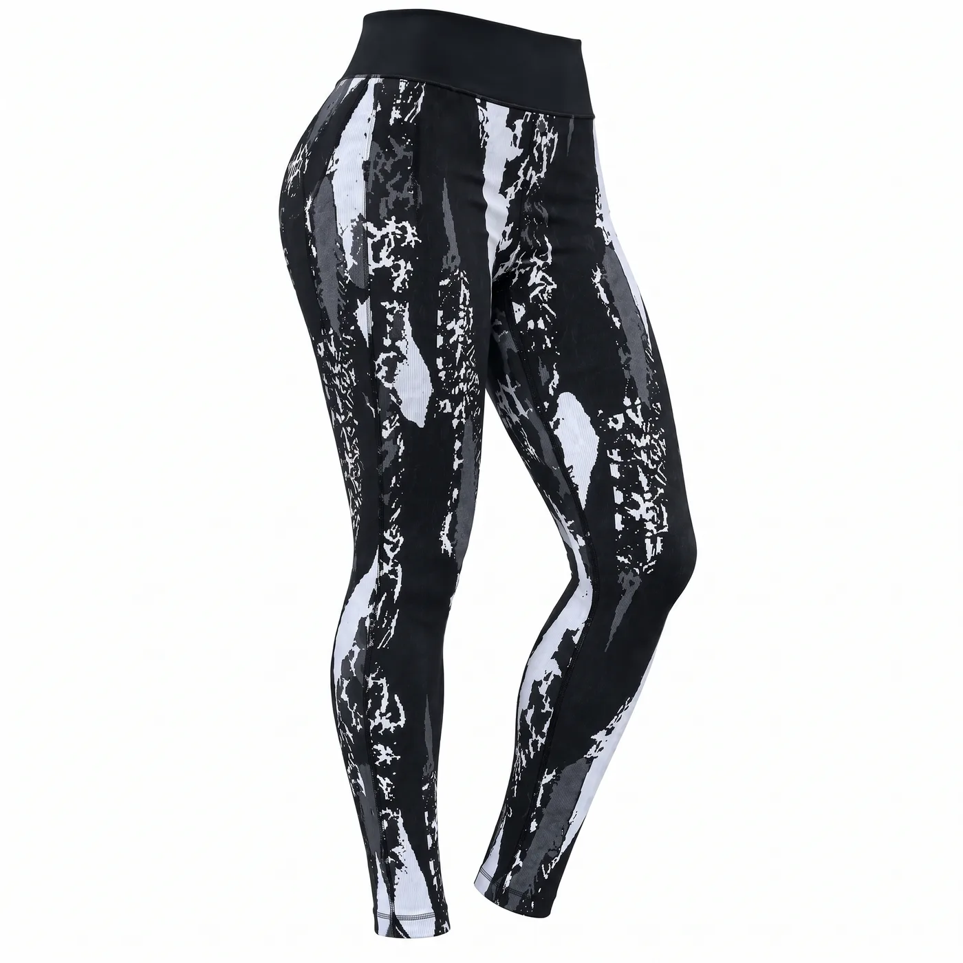 Calza Tahari Sport Estampada Bicolor Negro y Blanco 2