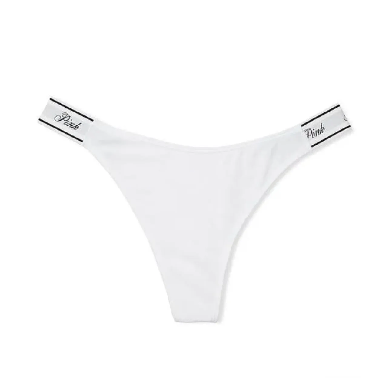 VS Pink Cotton High - Leg Thong 3