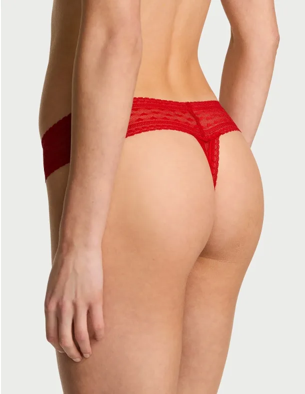 VS Heart Lace Thong 5