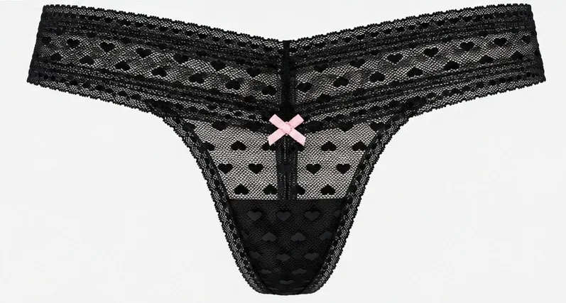 VS Heart Lace Thong 7