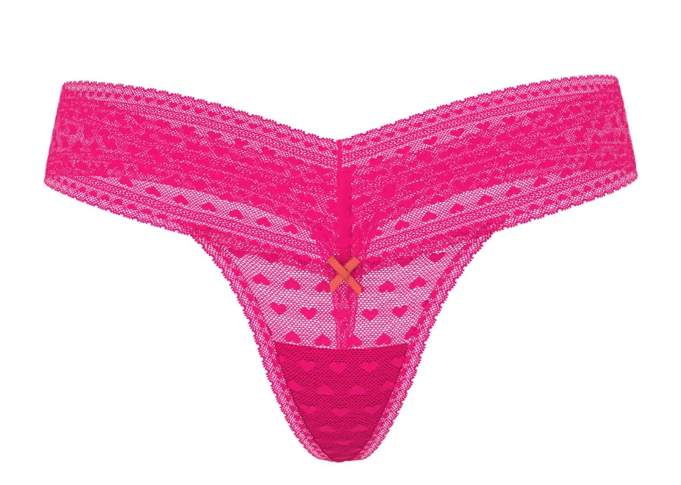 VS Heart Lace Thong 3
