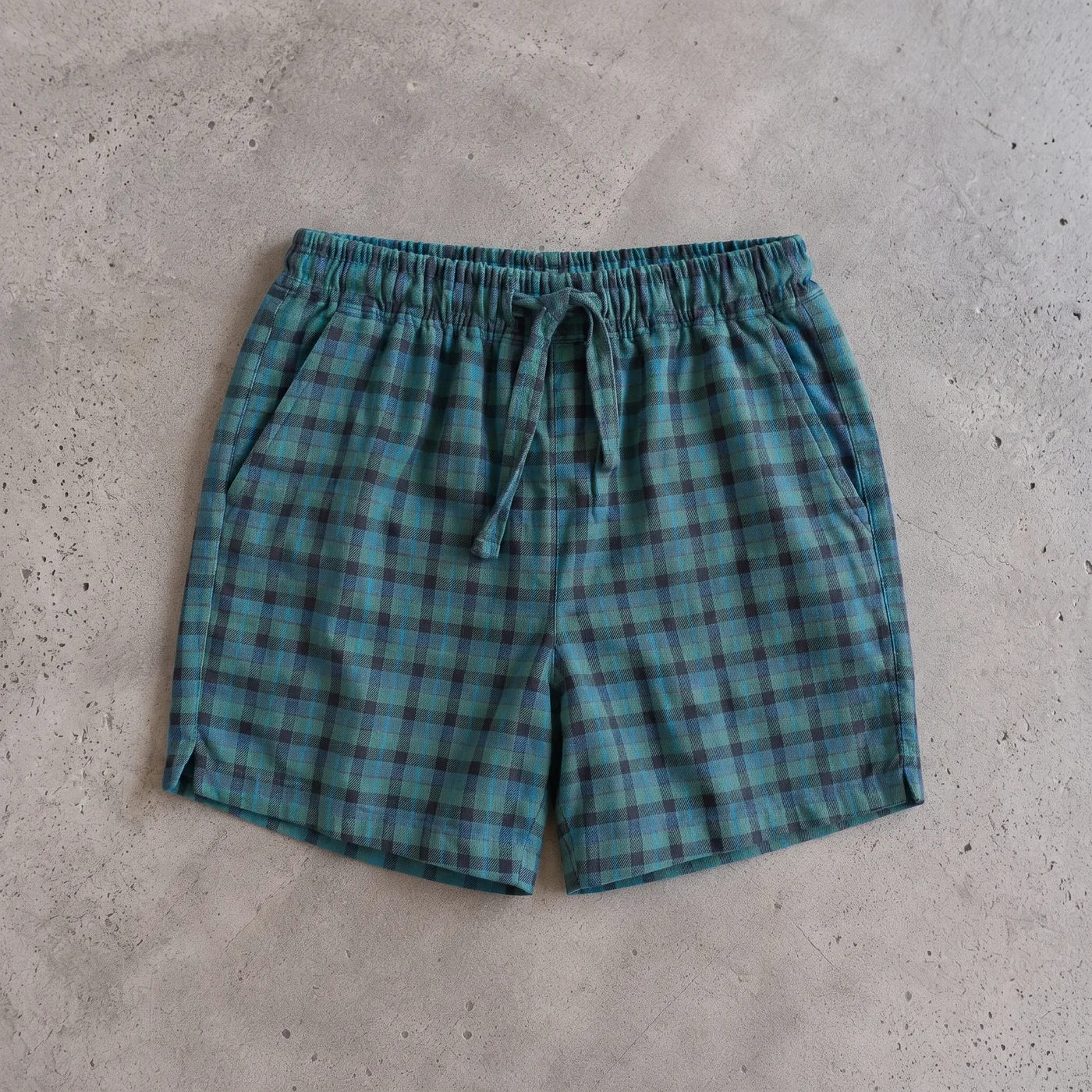Boxer Tela Escoces Verde Oscuro