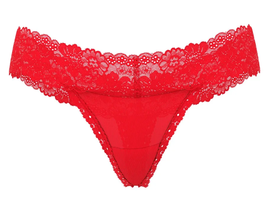 VS Pink Lace - Trim Thong 8
